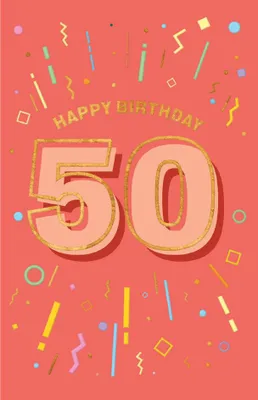Produktbild von SUSY CARD Geburtstagskarte "Zahlen" - 50. Geburtstag