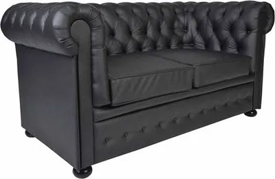 Produktbild von Polstersofa Sofa 2-Sitzer YELM CHESTERFIELD Massivholz Buche