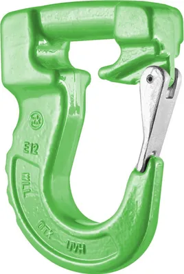 Produktbild von Kleinsorge Rundschlingenhaken 2000kg Universalhaken Hebebandhaken grün