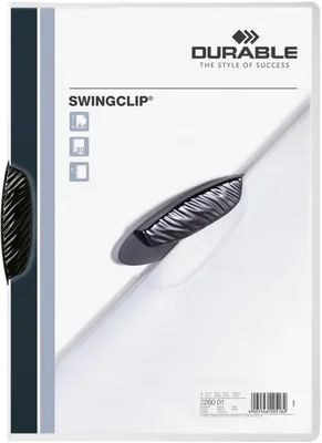 Obrázek produktu pro Durable Swingclip, Černá, 30 listy, A4, 1 kusů