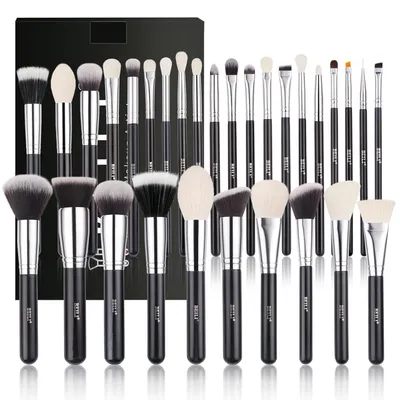 Produktbild von Beili Make -up Pinselset, 30 Stück professionelles Set Detail, Lidschattenpinsel, Foundation Rouge Contouring Concealer Highlighter