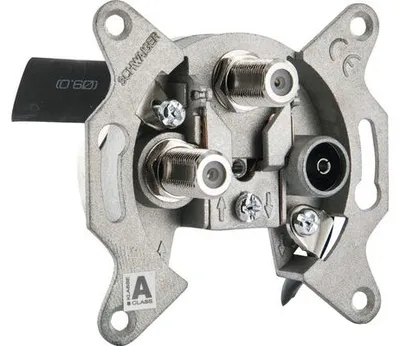 Produktbild von Schwaiger Einzeldose zwei SAT-ZF Anschlüsse 2 dB