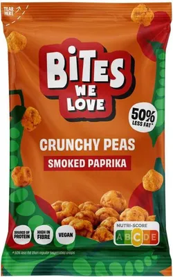 Produktbild von BitesWeLove Crunchy Peas Smoked Paprika 30g