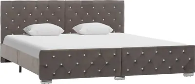 Produktbild von Bettgestell Grau Samt 180x200 cm