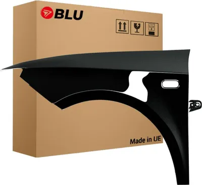 Immagine prodotto di BLU Parafango compatibile con Seat Ibiza (6J - IV 4. Generation) LC9Z Sinistra Schwarz BlackMagic | 2008-2017 | Anteriore | Verniciato | Pronto per il montaggio | Zincato
