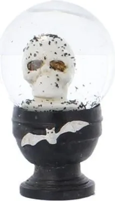 Produktbild von Schneekugel mit Totenkopf - ca. 4,5 x 4,5 x 7,5 cm