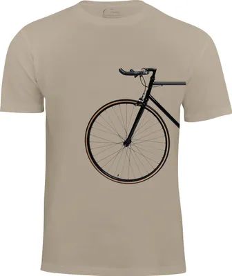 Produktbild von Cotton Prime® T-Shirt Bike Lover - Vorderrad L Beige