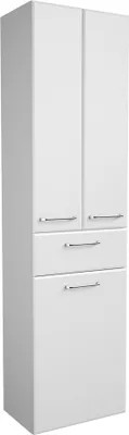 Produktbild von Hochschrank mit Wäschekippe QUEBEC-66 in weiß Hochglanz, B/H/T: ca. 50/185,5/33 cm