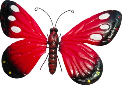 Produktbild von Schmetterling Metall Wanddeko Wandbild Deko Wand Hänger Tier Skulptur Figur
