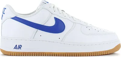 Produktbild von Nike Air Force 1 Low Retro - Color of the Month - Herren Schuhe Leder Weiß-Blau DJ3911-101 , Größe: EU 44.5 US 10.5