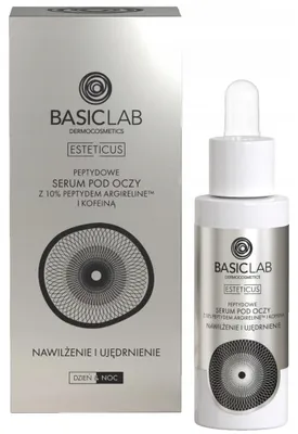 Produktbild von BasicLab Esteticus Peptid-Augenserum mit 10% Argireline und Koffein Hydratation und Straffung, 30ml
