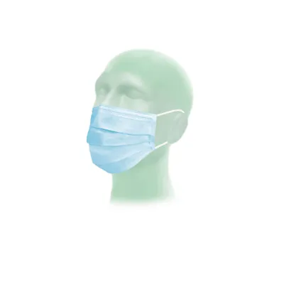 Produktbild von Suavel® Protec MPS, OP-Maske mit elastischen Ohrschlaufen, grün, 1 Packung = 50 Stück