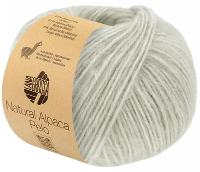 Produktbild von Lana Grossa NATURAL ALPACA PELO 50 g flauschige Netzgarnstruktur gefüllt mit Baby-Alpakafasern 125 m Farbe 036 - Rohweiß