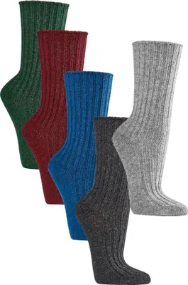 Produktbild von 2  Paar warme Socken mit  40% Biowolle in vielen schönen Farben Gr. 39/42 tanne