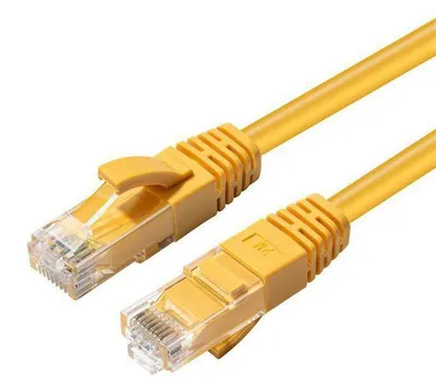 Image de Microconnect UTP520Y, 20 mètres, Cat6, U/UTP (UTP), connecteurs RJ-45, connecteurs RJ-45, couleur jaune