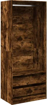 Obrázek produktu pro vidaXL Šatní skříň kouřový dub 80x50x200 cm materiál na bázi dřeva