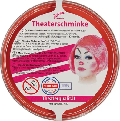 Produktbild von Jofrika 709009 Theaterschminke in Theaterqualität, orange (25 g Dose)