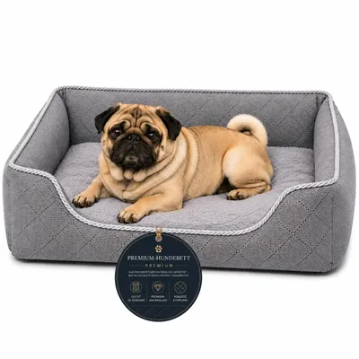 Immagine prodotto di Divano per cane cuccia lavabile rivestimento sfoderabile tessuto da arredamento L 75x60 cm, Immagine generata dall'IA
