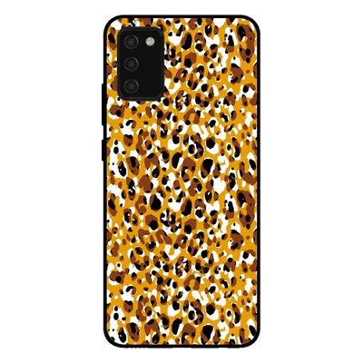 Produktbild von Smartphonica Telefoonhoesje voor Samsung  Galaxy A03s met panterprint - TPU backcover met luiaardprint - Bruin