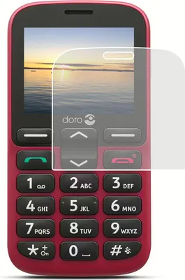 Image de 2x film blindé compatible avec Doro 1380 clair comme du cristal antibactérien