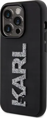 Immagine prodotto di Karl Lagerfeld Klhcp15X3Dmbkck Custodia rigida per Iphone 15 Pro Max 6.7 Czarny/Nero Logo 3D gomma glitterata