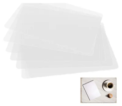 Tischset transparent 6er-Set PP-Kunststoff 43x28 cm