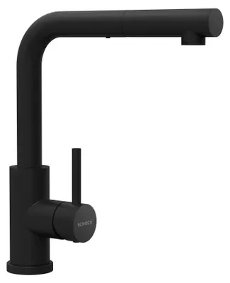 Produktbild von Schock 534127S, Ziehen, Schwarz, Hebelgriffe, Einzelbild, Typ L, 3,5 cm