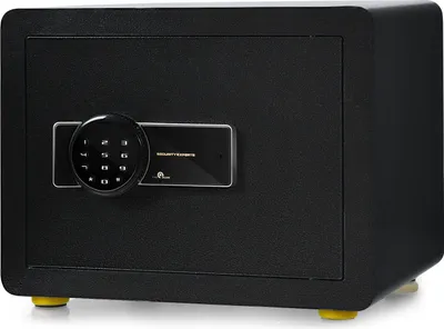 Produktbild von GOPLUS Elektronischer Safe, Feuerfester Möbeltresor mit Zahlenschloß, Schlüßel & Alarmsystem, Wandsafe mit 3 Schloßbolzen & Abnehmbarem Regal