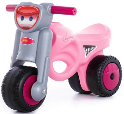 Produktbild von Polesie Motorrad Rutscher Mini-Moto Girls Kinder Laufrad Lauflernrad rosa/grau