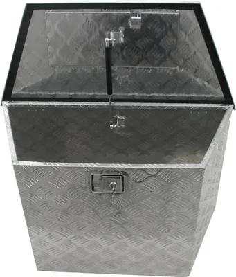 Produktbild von Anhänger-Werkzeugkasten Aluminium für Deichselmontage 830/540 x 360 x H490 mm