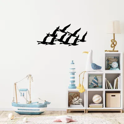 Productafbeelding van Wallity, Migrant - SKL2428, zwart, overige woonaccessoires, 70 x 29 cm, 100% metaal (dikte: 1)