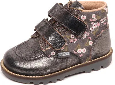 Produktbild von E2234 Turnschuhe bimba KICKERS RACE scarpe piombo laminato Schuh Kind Baby Mädchen