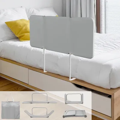 Produktbild von Eikuavons Bettgitter klappbar 120 cm, Kinder-Rausfallschutz, 4 Winkel, mit 2 Gurten & Aufbewahrungstasche