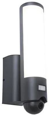 Produktbild von Außenleuchte Lutec Security Elara Kamera Leuchten Wandlampe LED Grau Gartenlampe