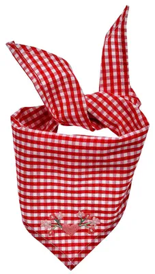 Produktbild von BONDI Baby Mädchen Halstuch Dreieckstuch 87001 | Rot Weiß kariert