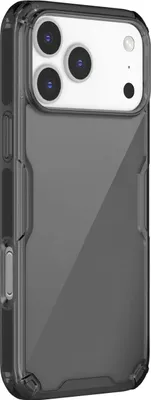Produktbild von Nillkin, Hülle für iPhone 17 Pro Max mit harter Rückseite und flexiblen Rändern, Schwarz transparent