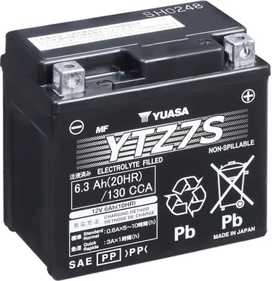 Immagine prodotto di YUASA Wartungsfreie Batterie Werkseitig aktiviert - YTZ7S