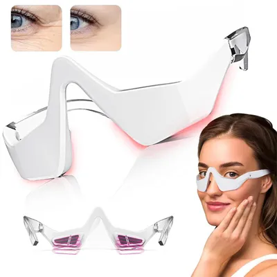 Image de Appareil de massage facial Appareil de massage oculaire intelligent, 4 modes Appareil de protection oculaire à micro-courant pour atténuer les cernes et les poches sous les yeux