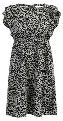 Produktbild von nascita Damen Midikleid mit Leoprint 19226417-NA03, GRAU Leo, S