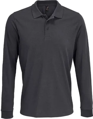 Immagine prodotto di SOLS - Polo "Prime" uomo/donna unisex manica lunga PC5205 (XS) (grigio scuro)