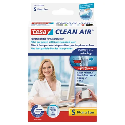 Produktbild von tesa Clean Air Feinstaubfilter für Laserdrucker, Größe S