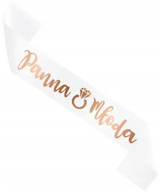 Immagine prodotto di Fascia per addio al nubilato, sposa, bianca