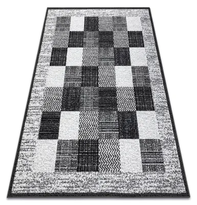 Image de BCF Tapis Morad RAFIA Rectangles, géométrique - gris gris 160x220 cm