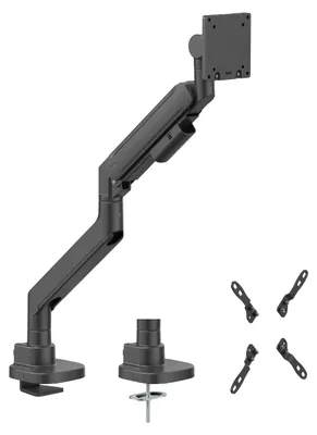Monitorhalterung bis 27 kg, 24-57 Zoll, VESA, schwarz