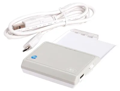Produktbild von ACS ACR3901U, USB 2.0, 1 m, Weiß, 30,8 g