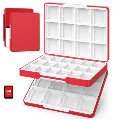 Produktbild von MoKo 60 Slots Spiel Aufbewahrungsbox für Switch 2/Switch OLED/3DS/3DSXL