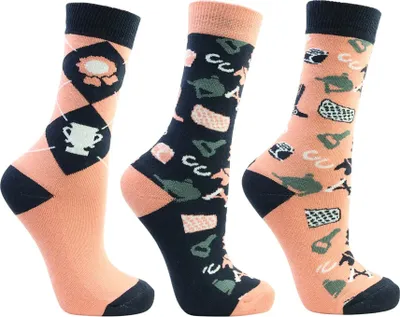 Produktbild von Little Rider - "Pony Passion" Socken für Kinder(3er-Pack) BZ5642 (25 EU - 31 EU) (Marineblau/Rose)