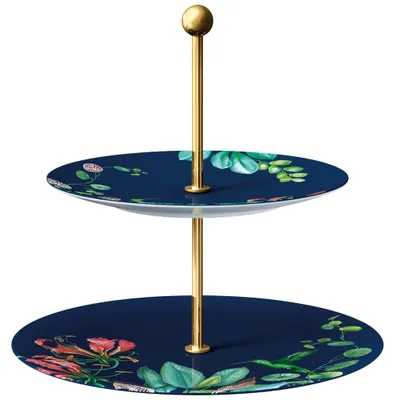 Zdjęcie produktu dla Villeroy&Boch - Etażerka 2-piętrowa 27cm Avarua Gifts niebieska