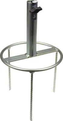 Produktbild von STUBAI Sonnenschirmständer Rasendorn Schirmständer Abnehmbarer Sonnenschirmhalter silber Angeln, Garten, Strand