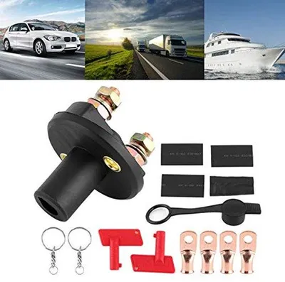Obrázek produktu pro 12V/24V odpojovač baterie, 2 klíče, vodotěsný, pro auta a lodě